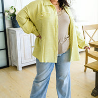 Daydreams Shacket in Yellow-Tops-Ave Shops-[option4]-[option5]-[option6]-[option7]-[option8]-Shop-Boutique-Clothing-for-Women-Online