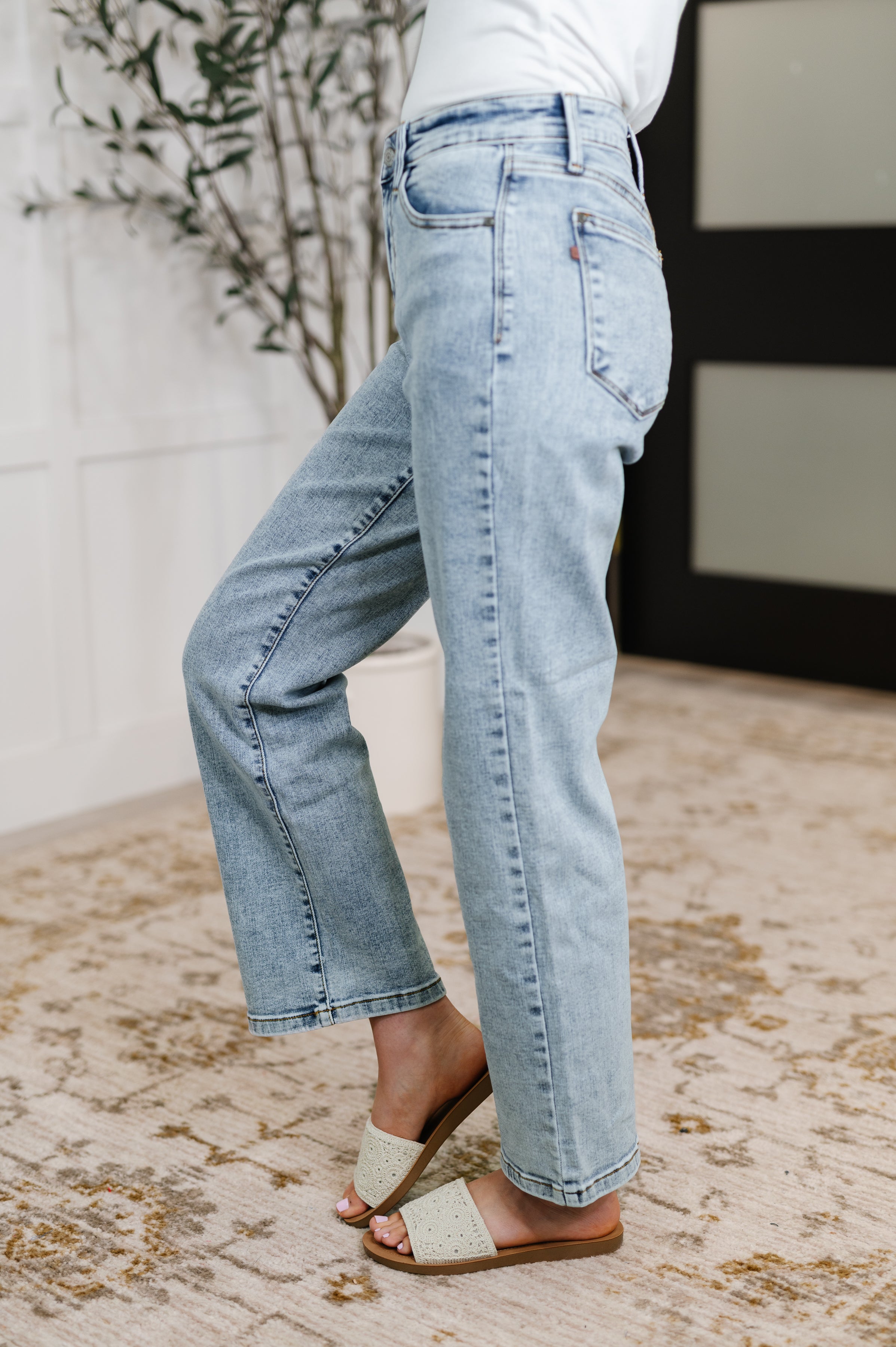 Judy Blue Debbie High Rise Stone Wash Straight Fit Jeans-Womens-Ave Shops-[option4]-[option5]-[option6]-[option7]-[option8]-Shop-Boutique-Clothing-for-Women-Online