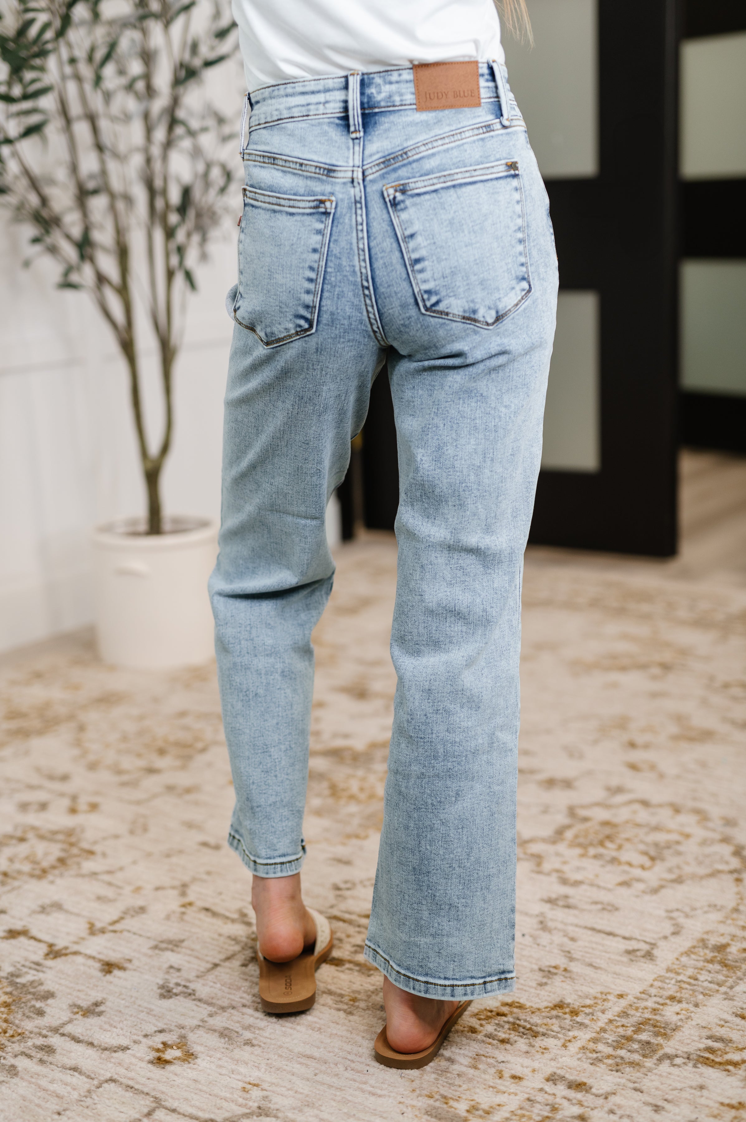 Judy Blue Debbie High Rise Stone Wash Straight Fit Jeans-Womens-Ave Shops-[option4]-[option5]-[option6]-[option7]-[option8]-Shop-Boutique-Clothing-for-Women-Online