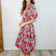 Dewdrop Blooms Puff Sleeve Floral Dress-Womens-Ave Shops-[option4]-[option5]-[option6]-[option7]-[option8]-Shop-Boutique-Clothing-for-Women-Online