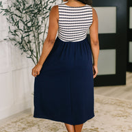 Dockside Darling Midi Dress in Navy-Womens-Ave Shops-[option4]-[option5]-[option6]-[option7]-[option8]-Shop-Boutique-Clothing-for-Women-Online