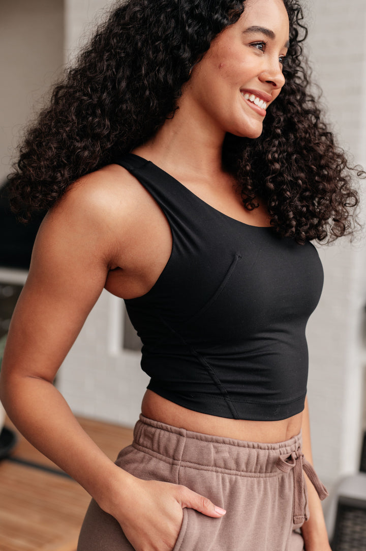 Rae Mode Doing it For Me Asymmetrical Tank in Black-Athleisure-Ave Shops-[option4]-[option5]-[option6]-[option7]-[option8]-Shop-Boutique-Clothing-for-Women-Online