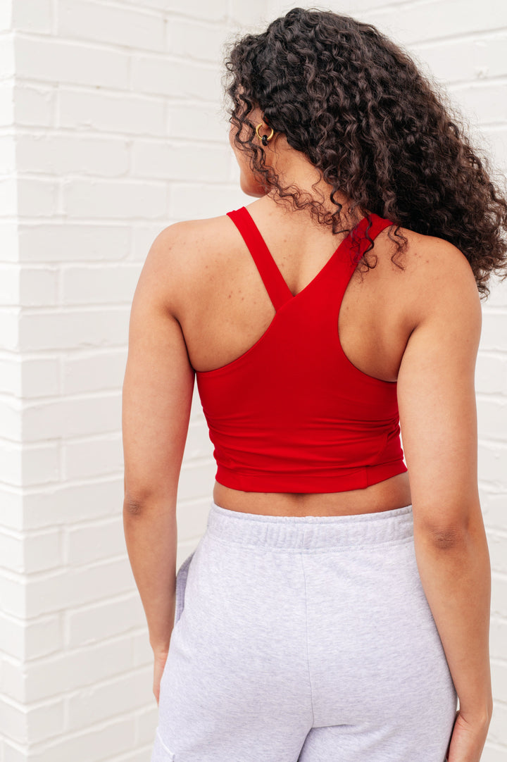 Rae Mode Doing it For Me Asymmetrical Tank in True Red-Athleisure-Ave Shops-[option4]-[option5]-[option6]-[option7]-[option8]-Shop-Boutique-Clothing-for-Women-Online