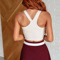 Rae Mode Doing it For Me Asymmetrical Tank in White Pearl-Athleisure-Ave Shops-[option4]-[option5]-[option6]-[option7]-[option8]-Shop-Boutique-Clothing-for-Women-Online