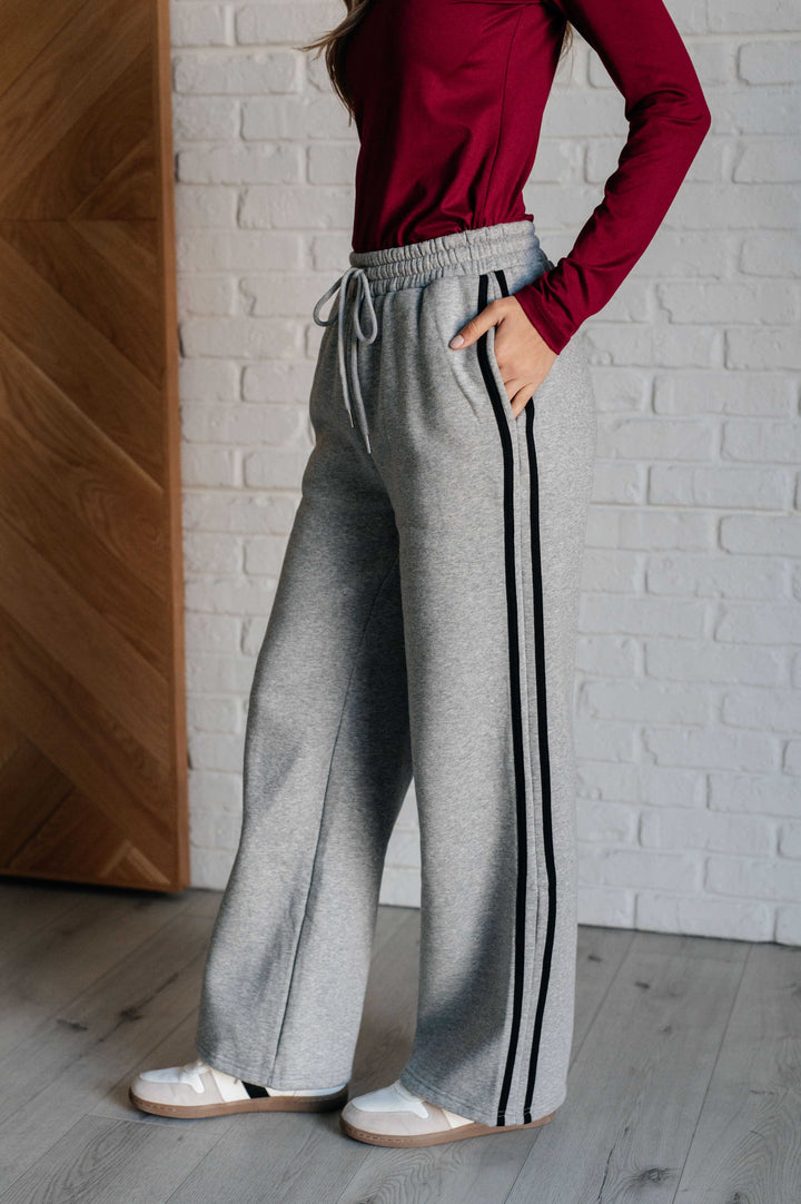 Don't Get Stuck Stripe Detail Sweatpants-Bottoms-Ave Shops-[option4]-[option5]-[option6]-[option7]-[option8]-Shop-Boutique-Clothing-for-Women-Online