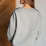 Don't Get Stuck Stripe Detail Sweatshirt-Athleisure-Ave Shops-[option4]-[option5]-[option6]-[option7]-[option8]-Shop-Boutique-Clothing-for-Women-Online