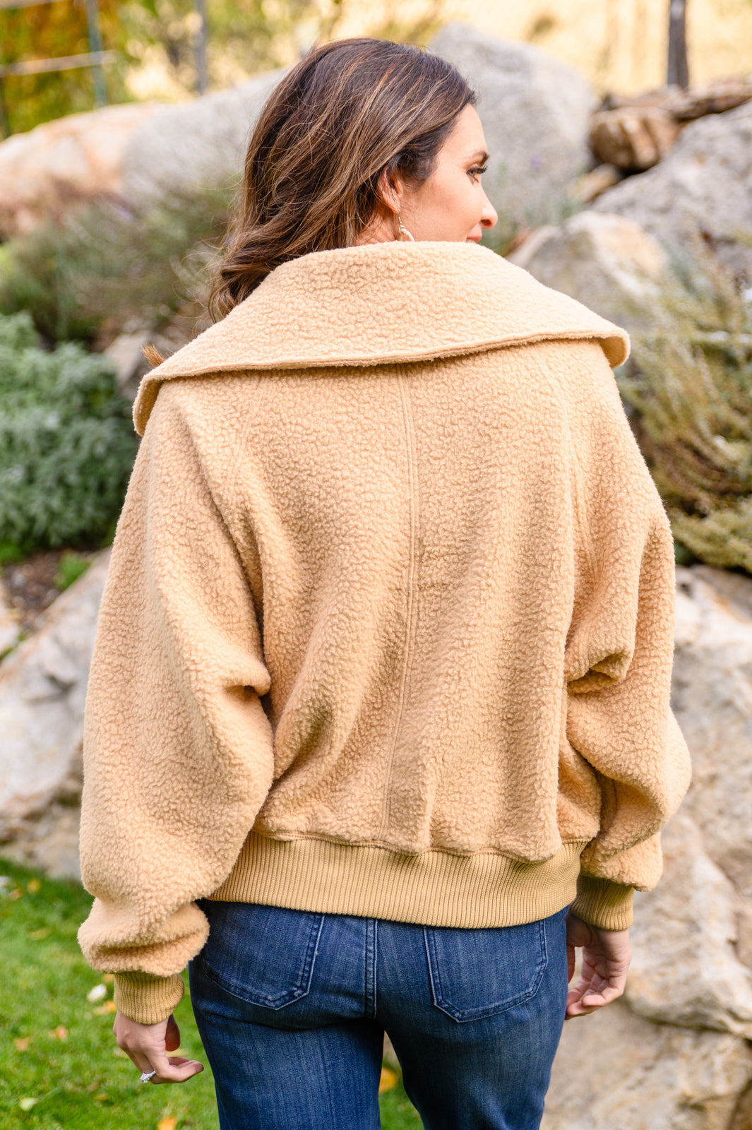 Don't Stress Oversized Collar Sherpa Jacket In Taupe-Womens-Ave Shops-[option4]-[option5]-[option6]-[option7]-[option8]-Shop-Boutique-Clothing-for-Women-Online