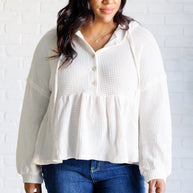 Don't Waffle About Waffle Knit Hoodie-Tops-Ave Shops-[option4]-[option5]-[option6]-[option7]-[option8]-Shop-Boutique-Clothing-for-Women-Online