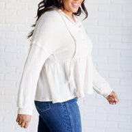 Don't Waffle About Waffle Knit Hoodie-Tops-Ave Shops-[option4]-[option5]-[option6]-[option7]-[option8]-Shop-Boutique-Clothing-for-Women-Online