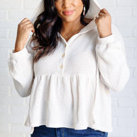 Don't Waffle About Waffle Knit Hoodie-Tops-Ave Shops-[option4]-[option5]-[option6]-[option7]-[option8]-Shop-Boutique-Clothing-for-Women-Online