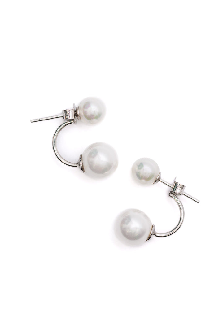 Double Pearl Stud Earrings-Accessories-Ave Shops-OS-[option4]-[option5]-[option6]-[option7]-[option8]-Shop-Boutique-Clothing-for-Women-Online