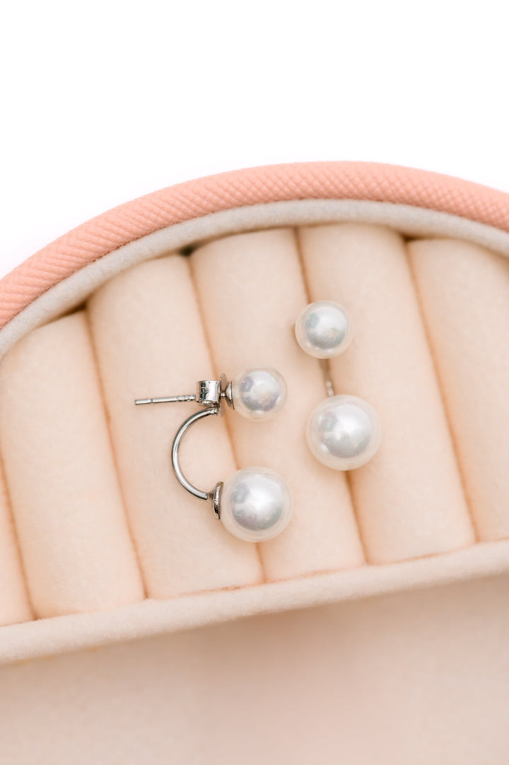 Double Pearl Stud Earrings-Accessories-Ave Shops-OS-[option4]-[option5]-[option6]-[option7]-[option8]-Shop-Boutique-Clothing-for-Women-Online