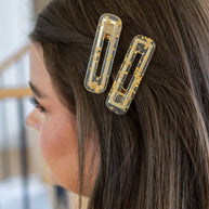 Double Trouble 2 Pack Hair Clip in Gold Leaf-Accessories-Ave Shops-[option4]-[option5]-[option6]-[option7]-[option8]-Shop-Boutique-Clothing-for-Women-Online