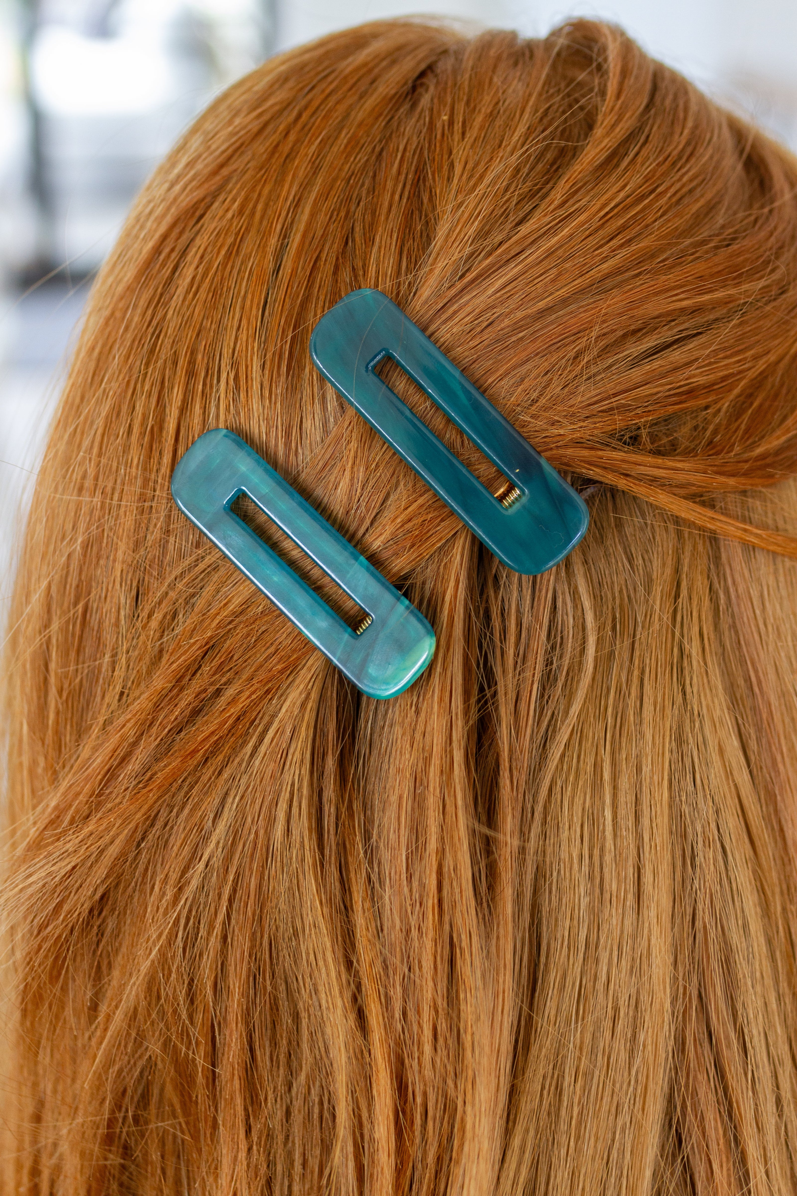 Double Trouble 2 Pack Hair Clip in Sea Blue-Accessories-Ave Shops-[option4]-[option5]-[option6]-[option7]-[option8]-Shop-Boutique-Clothing-for-Women-Online