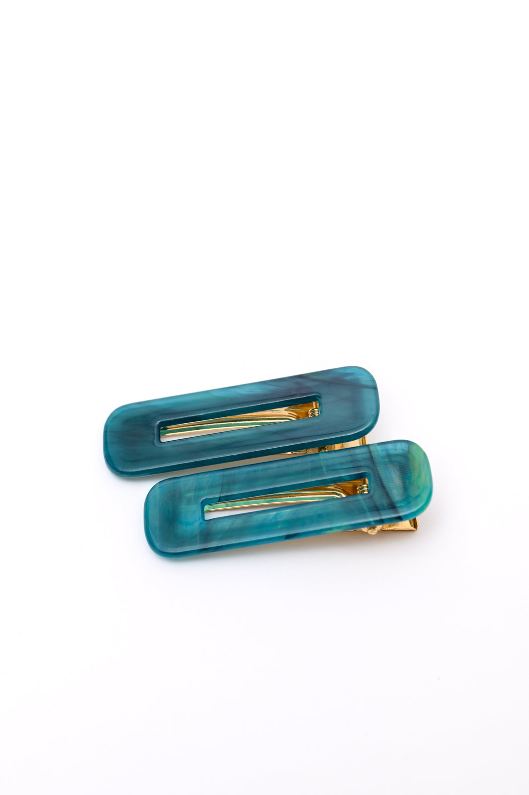 Double Trouble 2 Pack Hair Clip in Sea Blue-Accessories-Ave Shops-[option4]-[option5]-[option6]-[option7]-[option8]-Shop-Boutique-Clothing-for-Women-Online