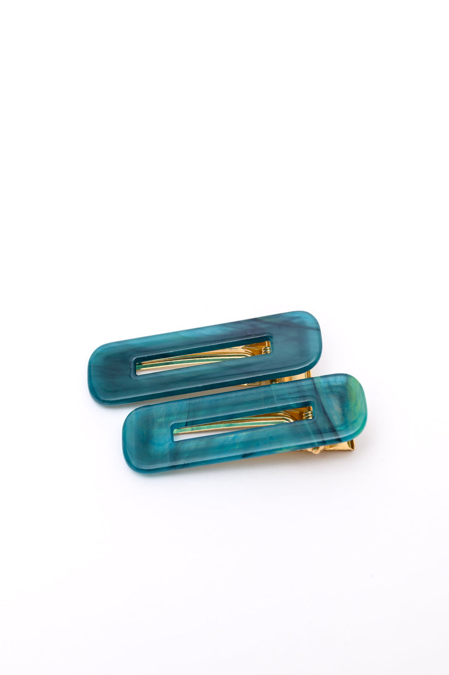 Double Trouble 2 Pack Hair Clip in Sea Blue-Accessories-Ave Shops-[option4]-[option5]-[option6]-[option7]-[option8]-Shop-Boutique-Clothing-for-Women-Online