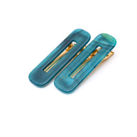 Double Trouble 2 Pack Hair Clip in Sea Blue-Accessories-Ave Shops-[option4]-[option5]-[option6]-[option7]-[option8]-Shop-Boutique-Clothing-for-Women-Online