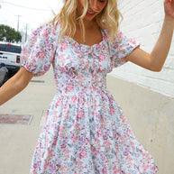 Lock Eyes Cream Floral Print Sweetheart Neck Fit & Flare Dress-Kori America-[option4]-[option5]-[option6]-[option7]-[option8]-Shop-Boutique-Clothing-for-Women-Online