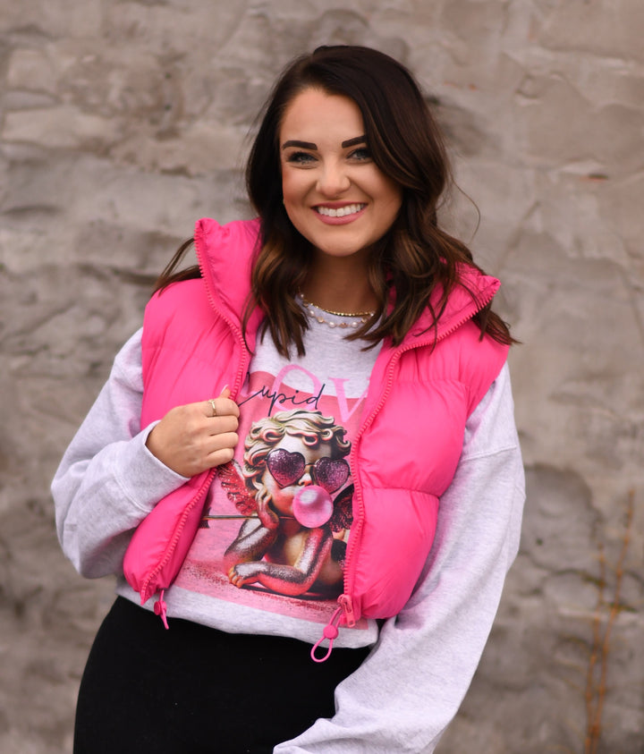 Hot Pink Puffer Vest *Pre Order*