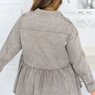 Earl Grey Button Up Long Sleeve Top-Womens-Ave Shops-[option4]-[option5]-[option6]-[option7]-[option8]-Shop-Boutique-Clothing-for-Women-Online