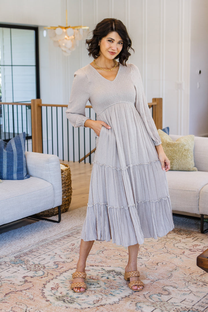 Easy Come, Easy Go Tiered Midi Dress-Dresses-Ave Shops-[option4]-[option5]-[option6]-[option7]-[option8]-Shop-Boutique-Clothing-for-Women-Online