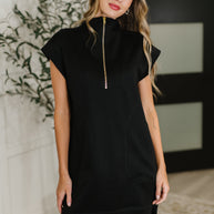 Zenana Easy Hustle High Neck Dress in Black-Womens-Ave Shops-[option4]-[option5]-[option6]-[option7]-[option8]-Shop-Boutique-Clothing-for-Women-Online