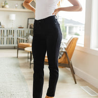 Judy Blue Edith Mid Rise Classic Slim Jeans in Black-Denim-Ave Shops-[option4]-[option5]-[option6]-[option7]-[option8]-Shop-Boutique-Clothing-for-Women-Online