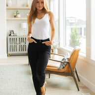 Judy Blue Edith Mid Rise Classic Slim Jeans in Black-Denim-Ave Shops-[option4]-[option5]-[option6]-[option7]-[option8]-Shop-Boutique-Clothing-for-Women-Online