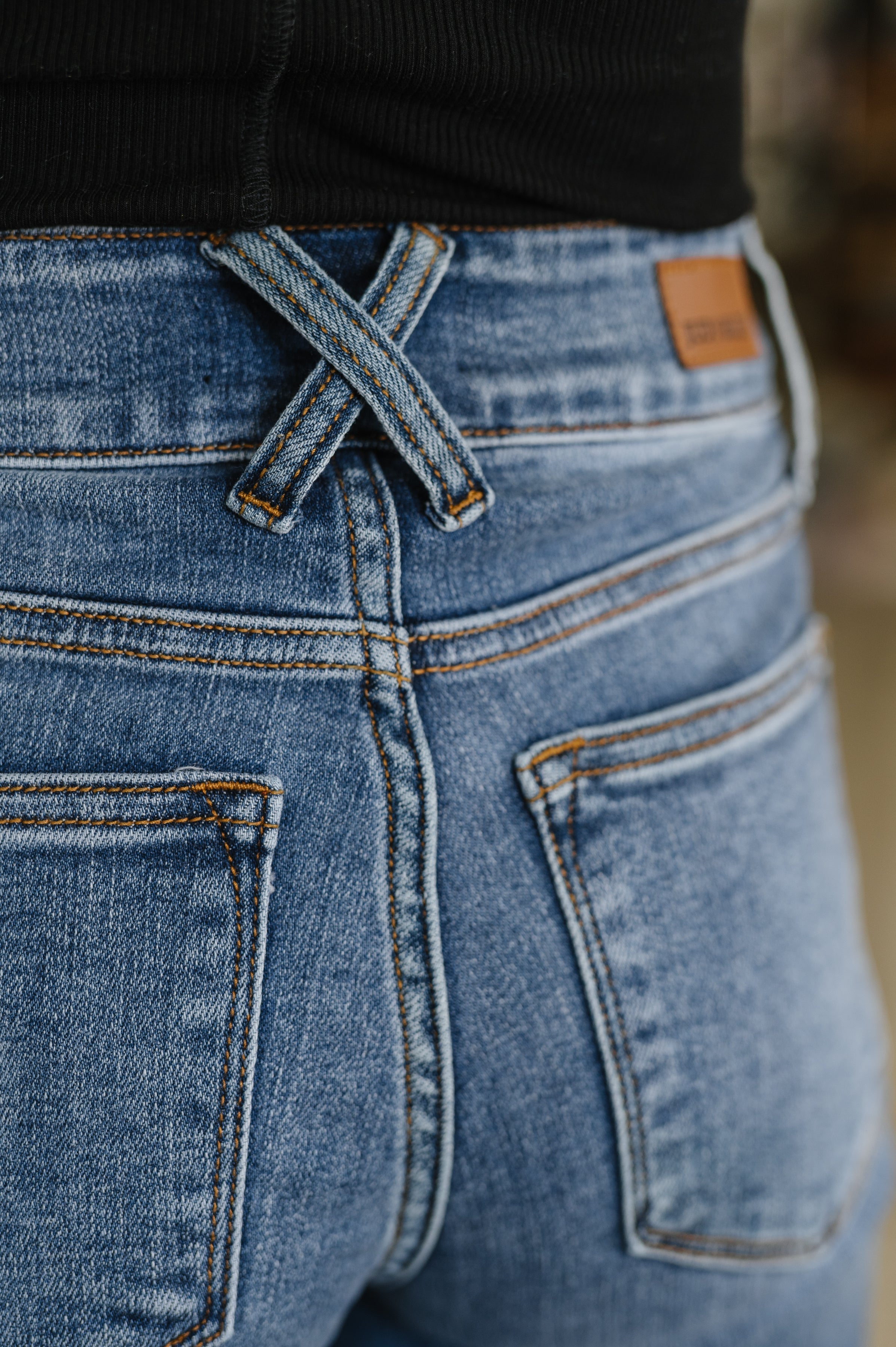 Elsie High Rise Double Button Wide Leg Jeans-Womens-Ave Shops-[option4]-[option5]-[option6]-[option7]-[option8]-Shop-Boutique-Clothing-for-Women-Online