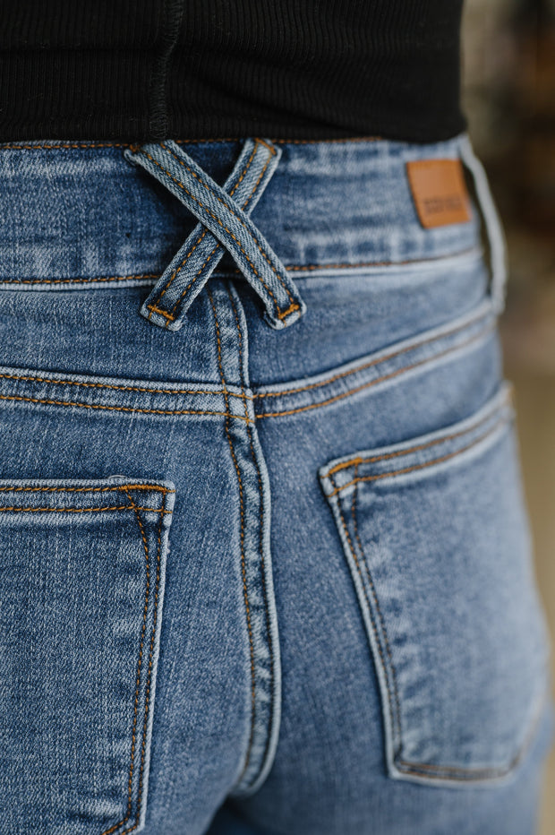 Elsie High Rise Double Button Wide Leg Jeans-Womens-Ave Shops-[option4]-[option5]-[option6]-[option7]-[option8]-Shop-Boutique-Clothing-for-Women-Online