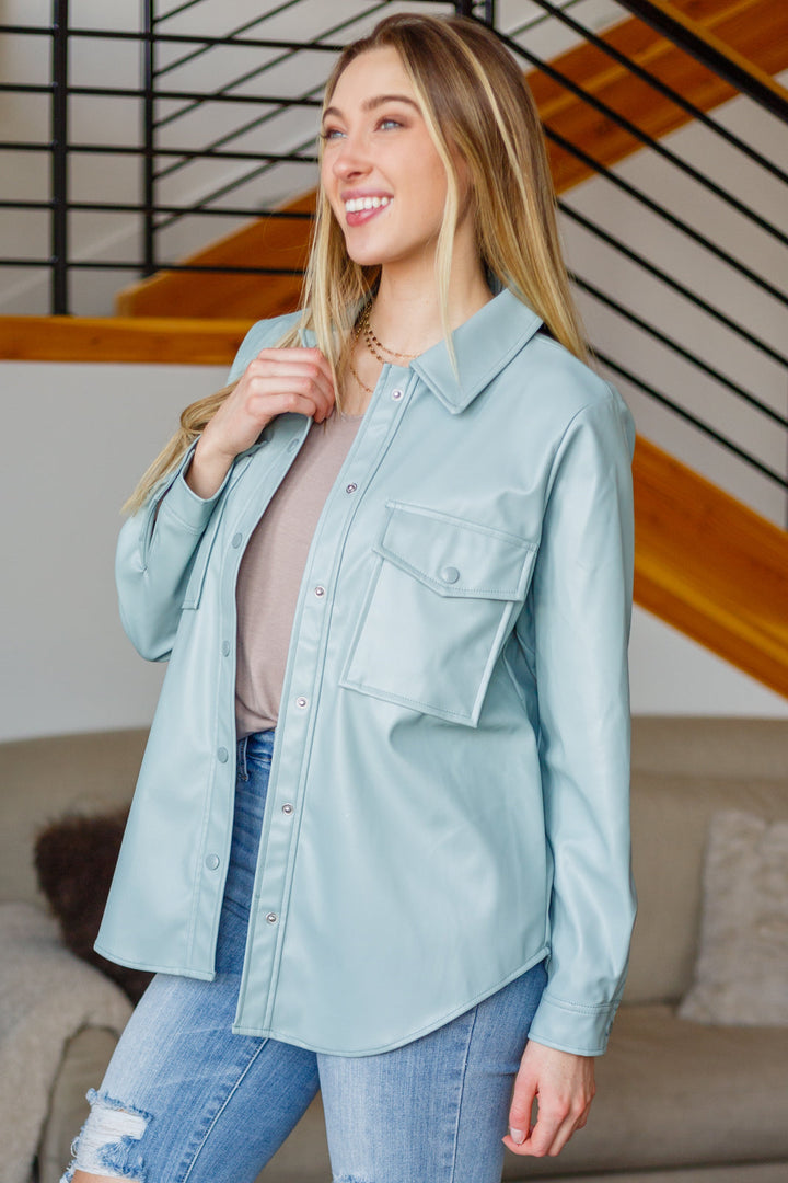 Endlessly Longing Faux Leather Shacket-Tops-Ave Shops-[option4]-[option5]-[option6]-[option7]-[option8]-Shop-Boutique-Clothing-for-Women-Online