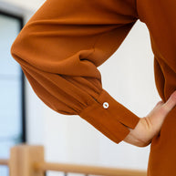 Enjoy This Moment V Neck Blouse In Toffee-Womens-Ave Shops-[option4]-[option5]-[option6]-[option7]-[option8]-Shop-Boutique-Clothing-for-Women-Online