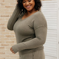 Essential Lounge Top in Mineral Wash Olive-Womens-Ave Shops-[option4]-[option5]-[option6]-[option7]-[option8]-Shop-Boutique-Clothing-for-Women-Online