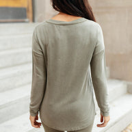Essential Lounge Top in Mineral Wash Olive-Womens-Ave Shops-[option4]-[option5]-[option6]-[option7]-[option8]-Shop-Boutique-Clothing-for-Women-Online