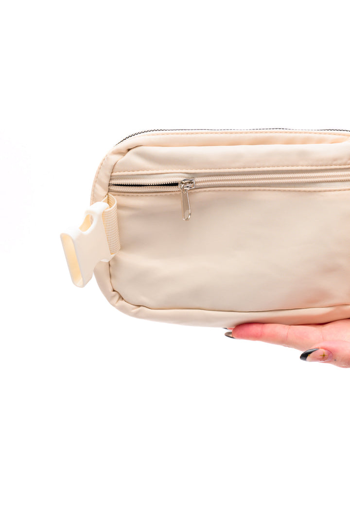 Everywhere I Go Crossbody Belt Bag in Ivory-Accessories-Ave Shops-OS-[option4]-[option5]-[option6]-[option7]-[option8]-Shop-Boutique-Clothing-for-Women-Online