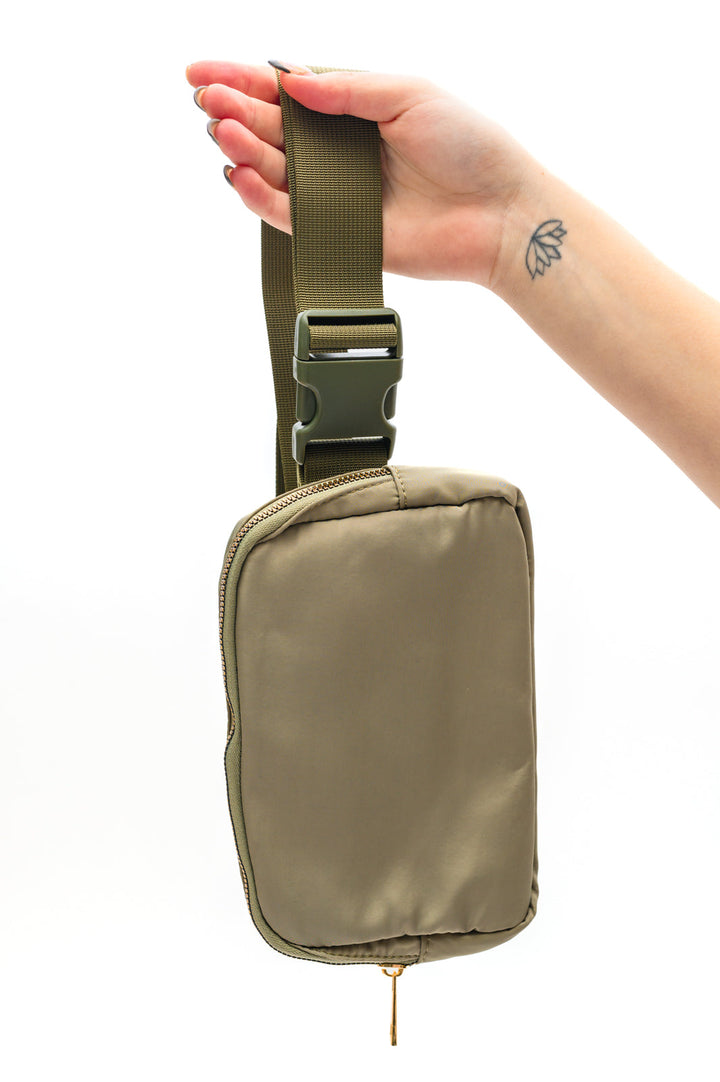 Everywhere I Go Crossbody Belt Bag in Olive-Accessories-Ave Shops-OS-[option4]-[option5]-[option6]-[option7]-[option8]-Shop-Boutique-Clothing-for-Women-Online