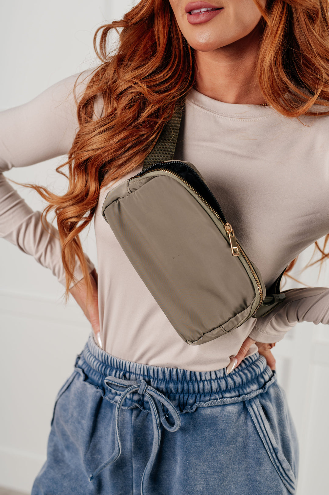 Everywhere I Go Crossbody Belt Bag in Olive-Accessories-Ave Shops-OS-[option4]-[option5]-[option6]-[option7]-[option8]-Shop-Boutique-Clothing-for-Women-Online