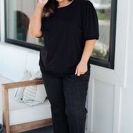 Evidently Different Puff Sleeve Top-Tops-Ave Shops-[option4]-[option5]-[option6]-[option7]-[option8]-Shop-Boutique-Clothing-for-Women-Online