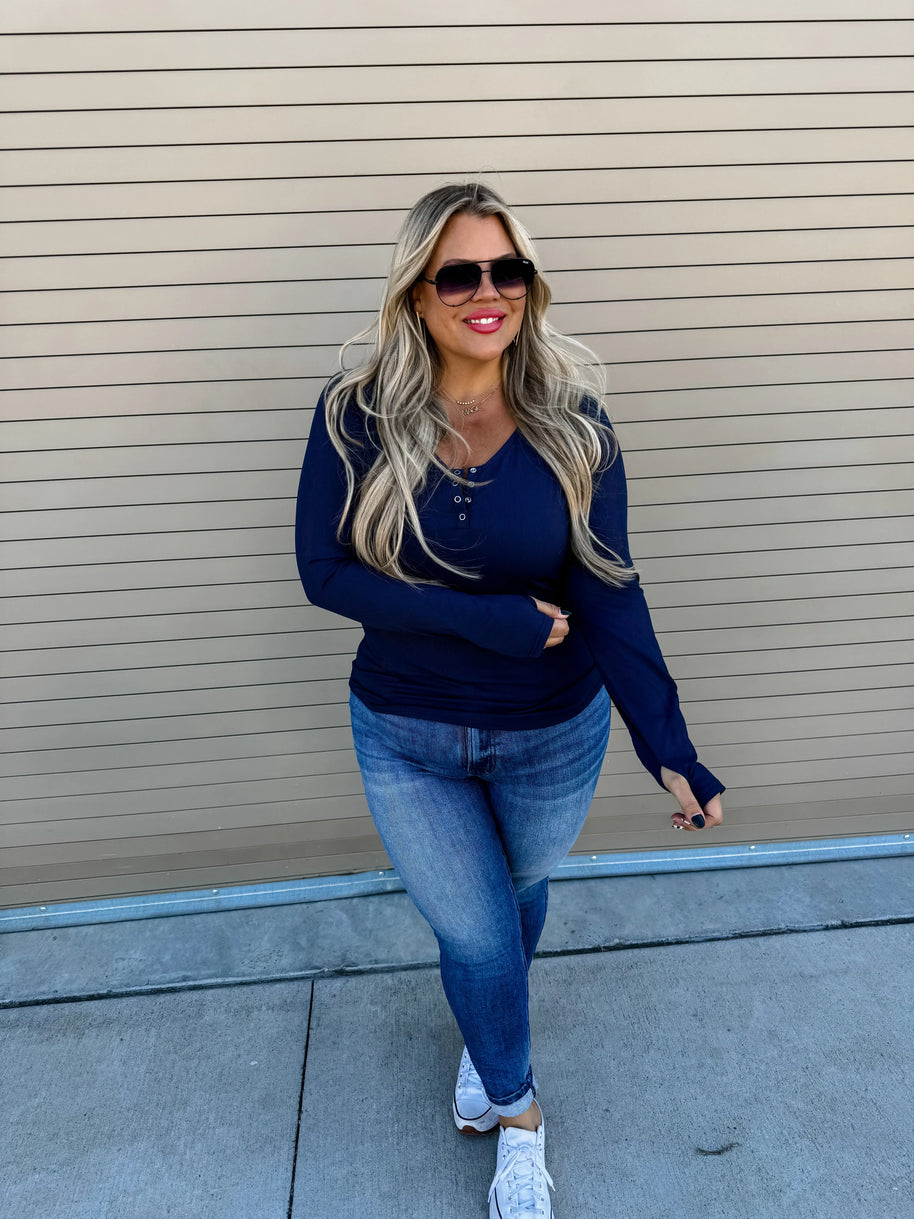 Blakeley Brooklyn Snap Henley in Five Colors-Womens-Ave Shops-[option4]-[option5]-[option6]-[option7]-[option8]-Shop-Boutique-Clothing-for-Women-Online