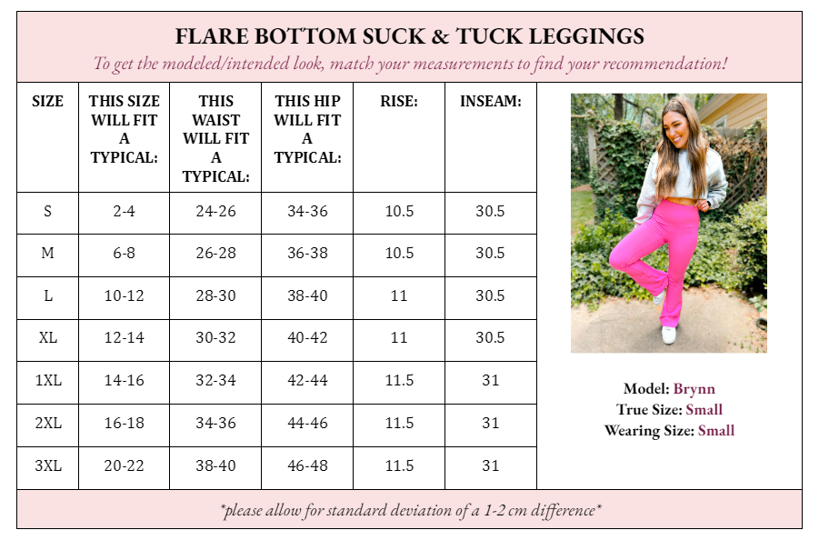 Fallon Flare Bottom Suck & Tuck Leggings-leggings-WLM Wholesale-[option4]-[option5]-[option6]-[option7]-[option8]-Shop-Boutique-Clothing-for-Women-Online