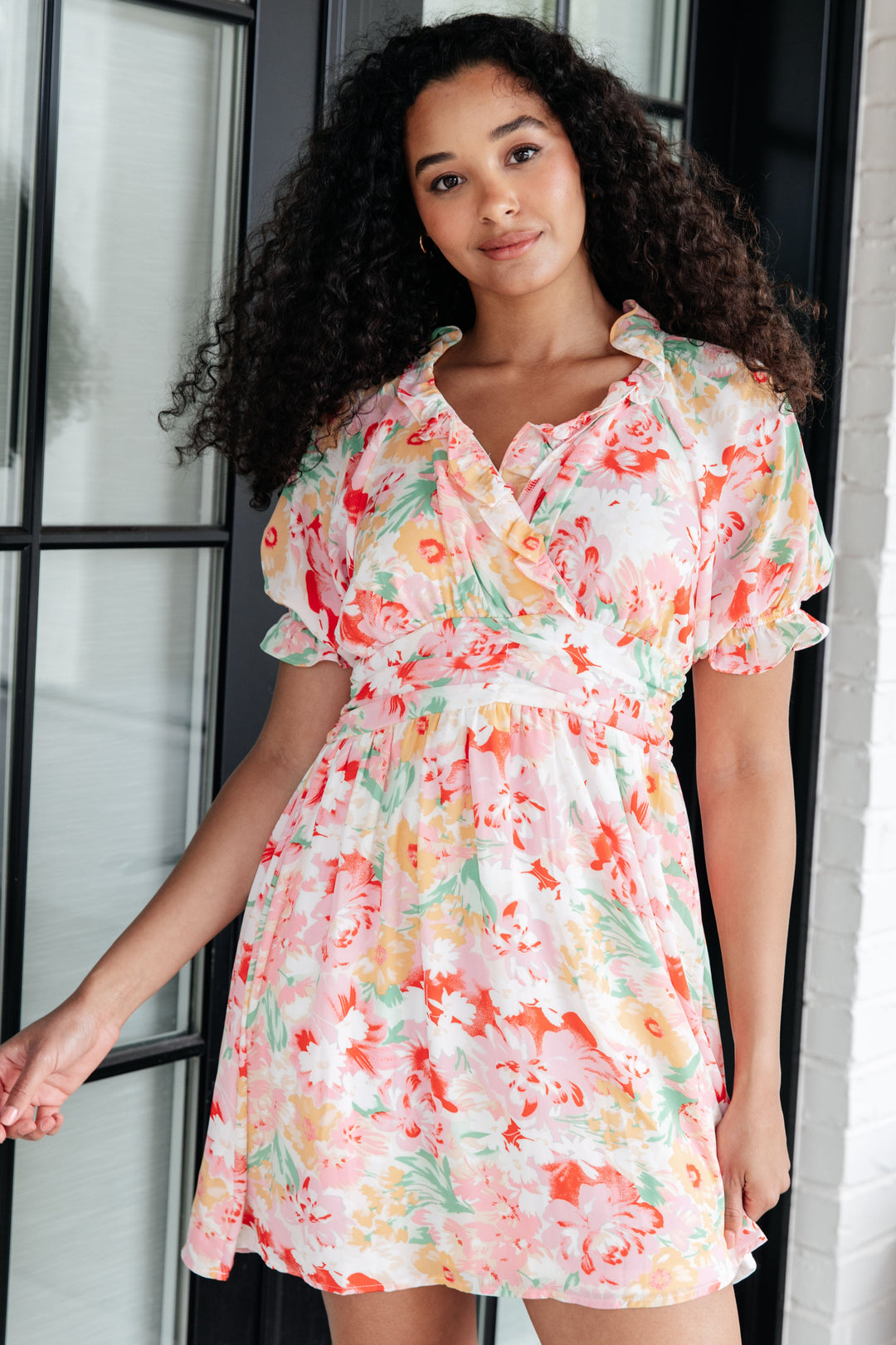 Fancy Free Floral Dress-Dresses-Ave Shops-[option4]-[option5]-[option6]-[option7]-[option8]-Shop-Boutique-Clothing-for-Women-Online