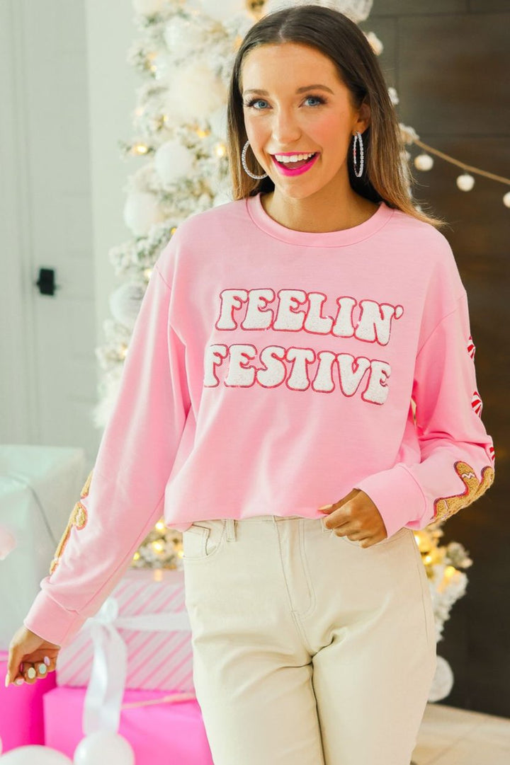 Feelin Festive Pink Sweater-Womens-Ave Shops-[option4]-[option5]-[option6]-[option7]-[option8]-Shop-Boutique-Clothing-for-Women-Online