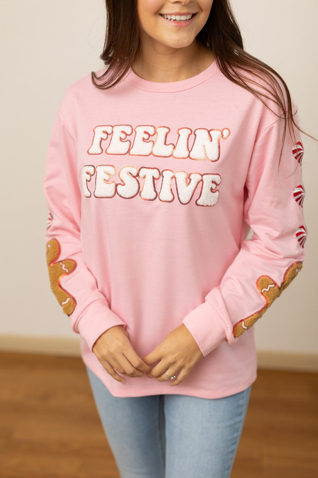 Feelin Festive Pink Sweater-Womens-Ave Shops-[option4]-[option5]-[option6]-[option7]-[option8]-Shop-Boutique-Clothing-for-Women-Online