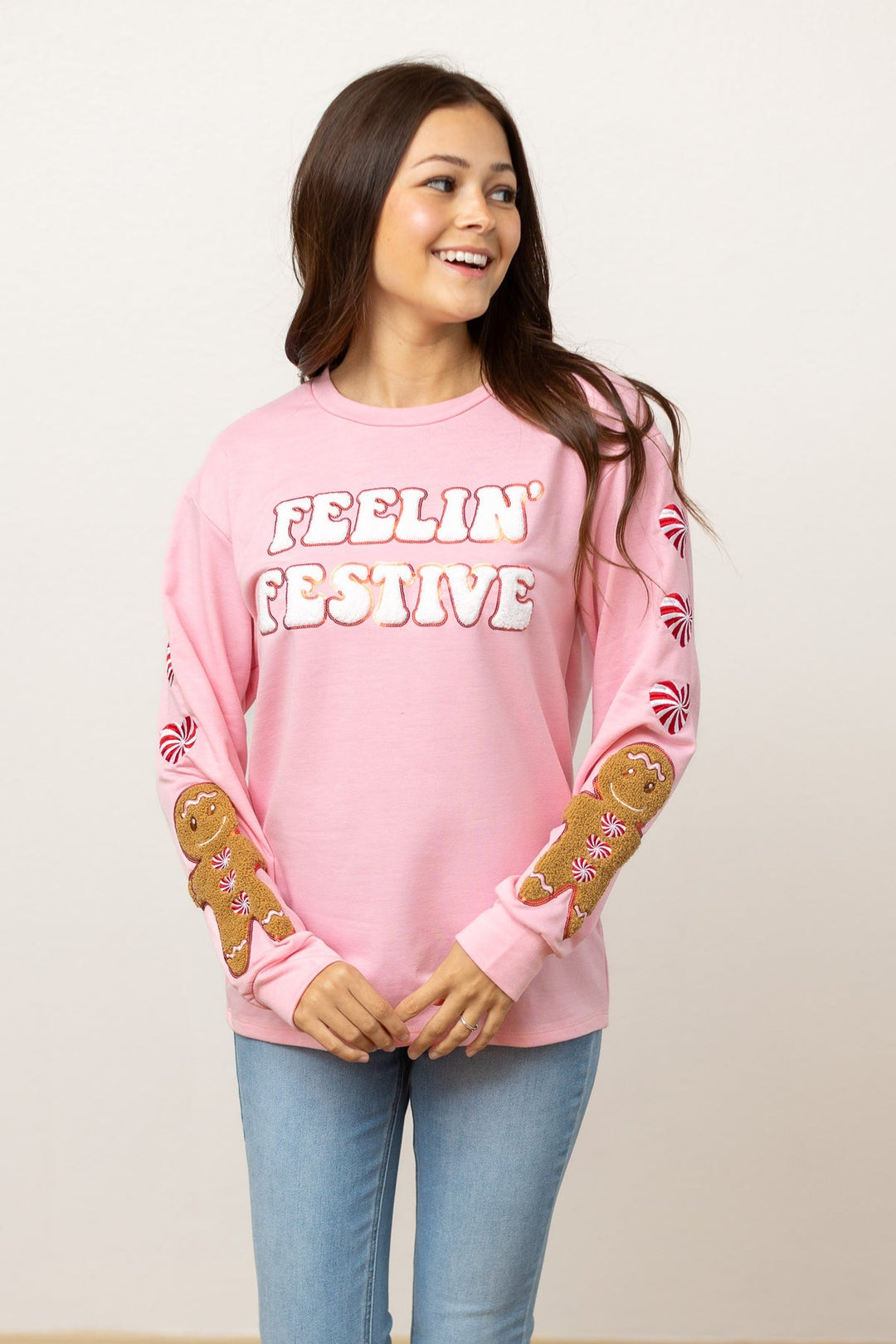 Feelin Festive Pink Sweater-Womens-Ave Shops-[option4]-[option5]-[option6]-[option7]-[option8]-Shop-Boutique-Clothing-for-Women-Online