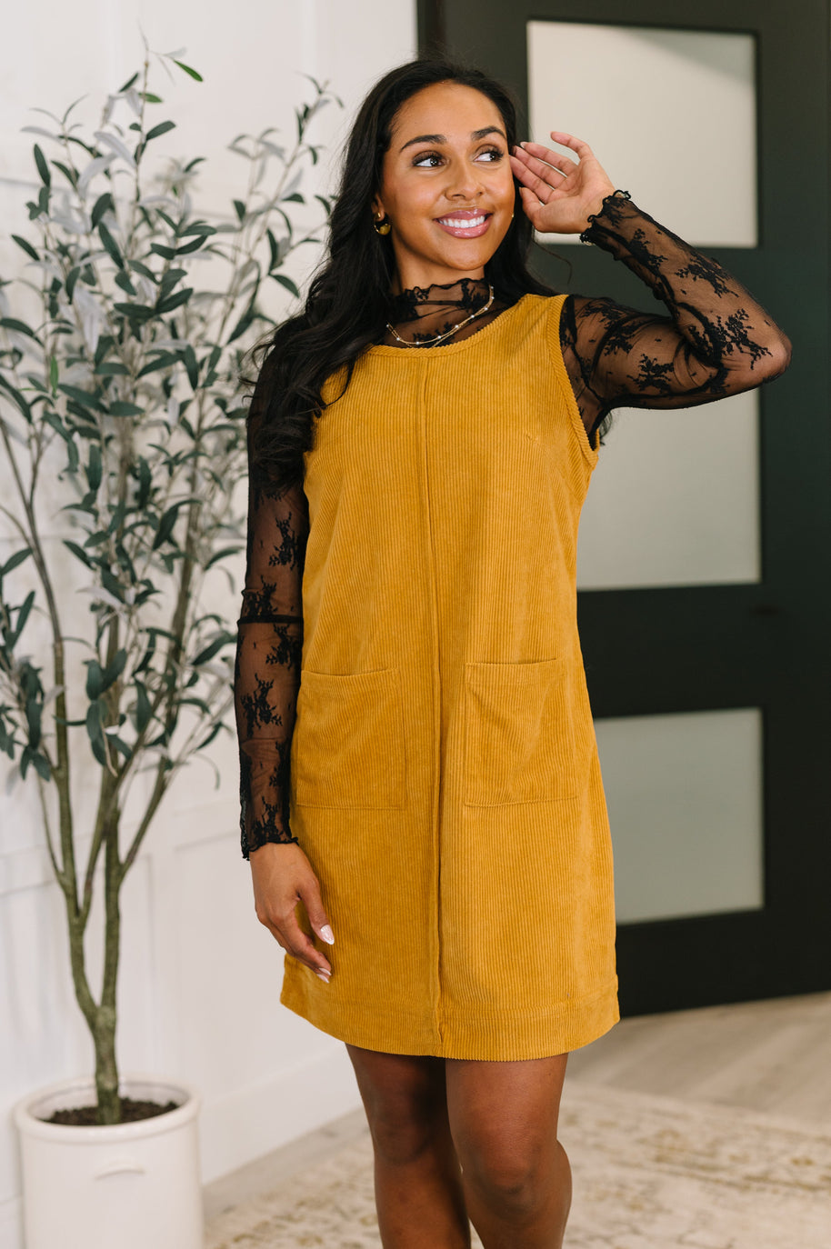 Feeling That Way Corduroy Dress-Womens-Ave Shops-[option4]-[option5]-[option6]-[option7]-[option8]-Shop-Boutique-Clothing-for-Women-Online