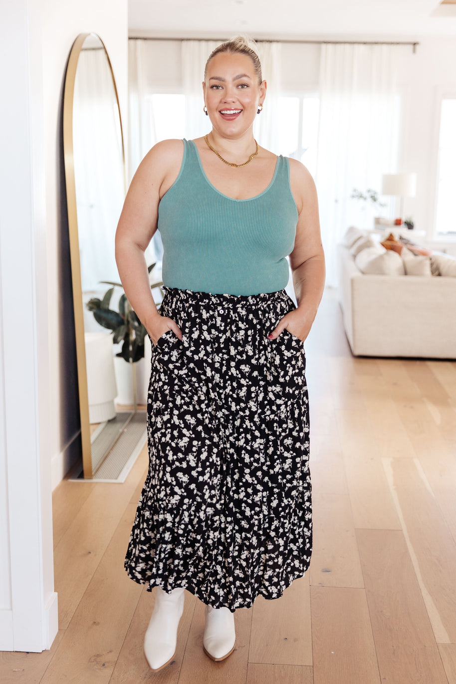 Fielding Flowers Floral Skirt-Bottoms-Ave Shops-[option4]-[option5]-[option6]-[option7]-[option8]-Shop-Boutique-Clothing-for-Women-Online