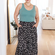 Fielding Flowers Floral Skirt-Bottoms-Ave Shops-[option4]-[option5]-[option6]-[option7]-[option8]-Shop-Boutique-Clothing-for-Women-Online