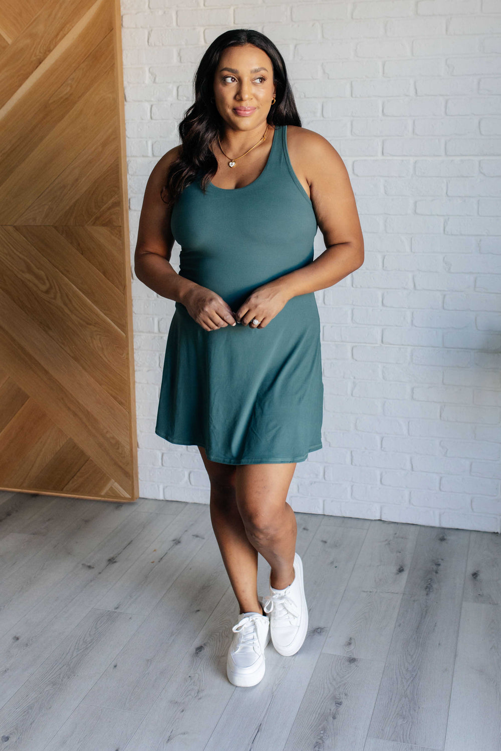 First Serve Dress in Everglade Green-Athleisure-Ave Shops-[option4]-[option5]-[option6]-[option7]-[option8]-Shop-Boutique-Clothing-for-Women-Online