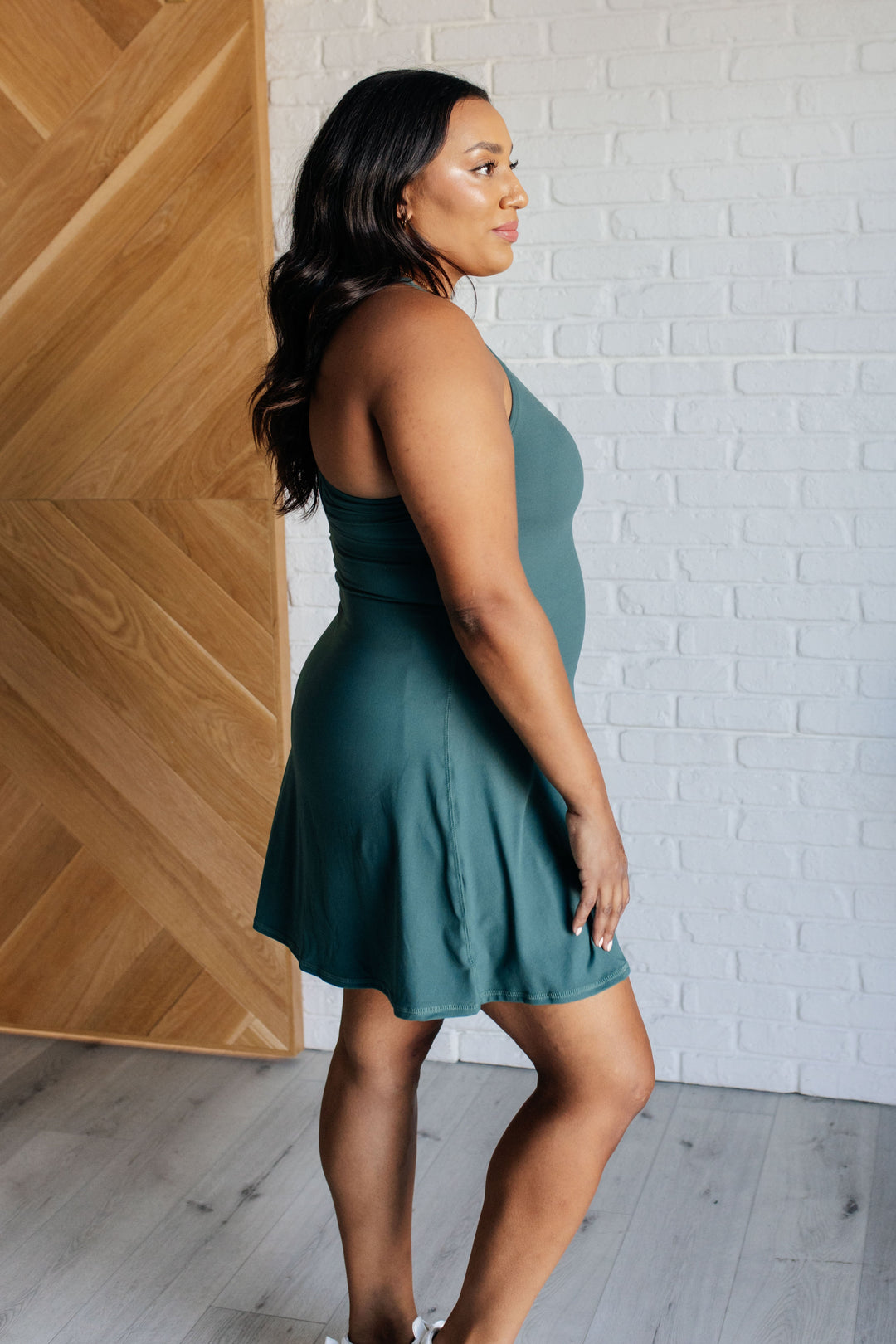 First Serve Dress in Everglade Green-Athleisure-Ave Shops-[option4]-[option5]-[option6]-[option7]-[option8]-Shop-Boutique-Clothing-for-Women-Online