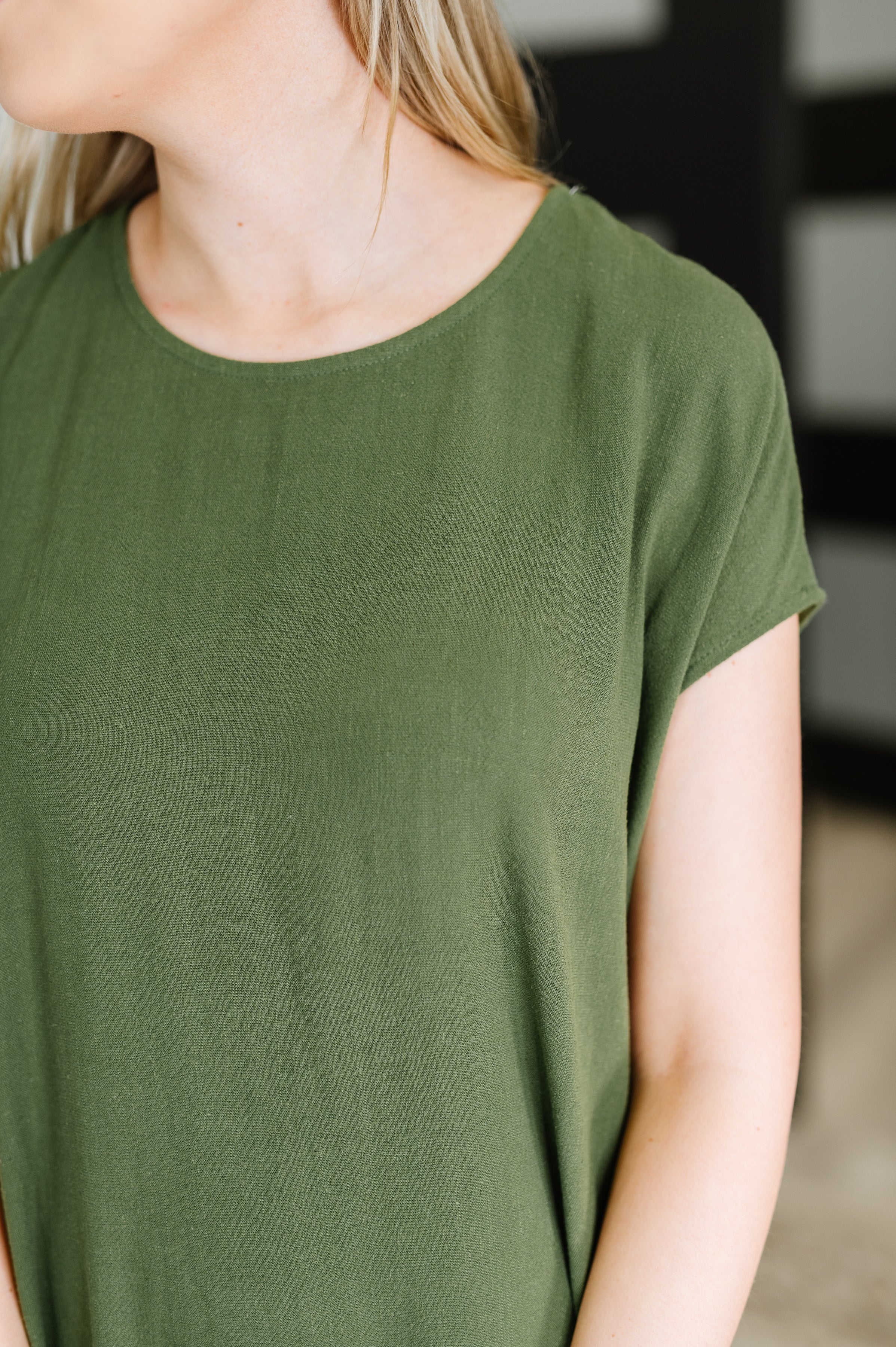 Flatter Me Later Relaxed Dress in Moss-Womens-Ave Shops-[option4]-[option5]-[option6]-[option7]-[option8]-Shop-Boutique-Clothing-for-Women-Online